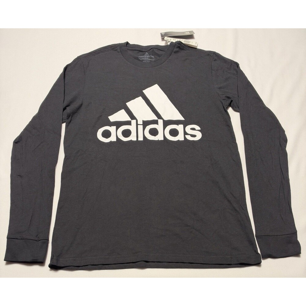 Adidas Basic Black Long Sleeve Shirt Long Sleeve FK3399 Men’s Small NWT New